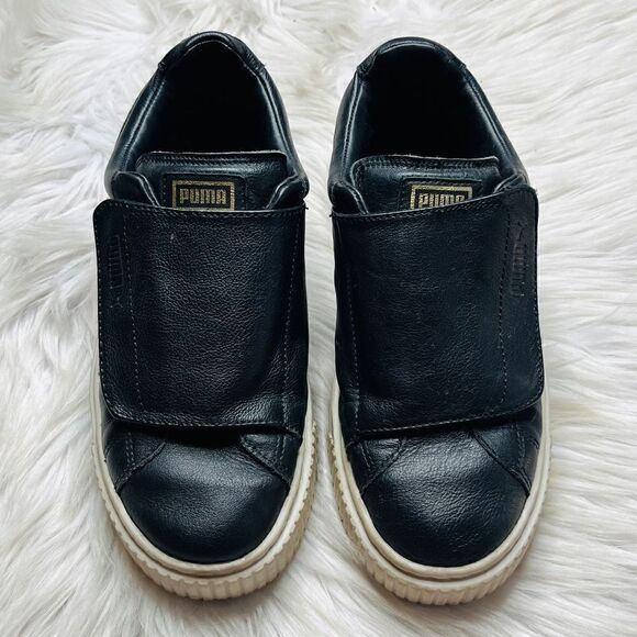 Puma Basket Platform Strap Slide on Sneakers Black Size 7 - Picture 3 of 6